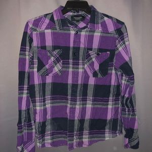 Purple/Black Flannel